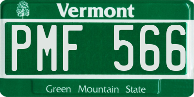 VT license plate PMF566
