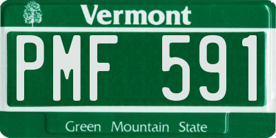 VT license plate PMF591