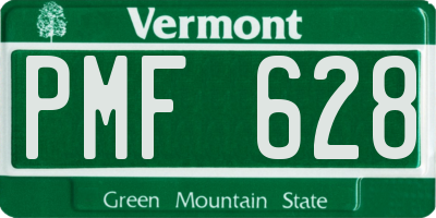 VT license plate PMF628