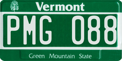 VT license plate PMG088