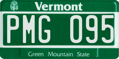 VT license plate PMG095
