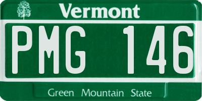 VT license plate PMG146