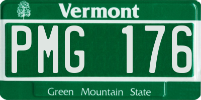 VT license plate PMG176