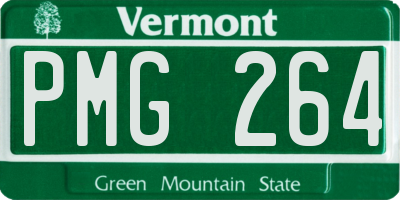 VT license plate PMG264