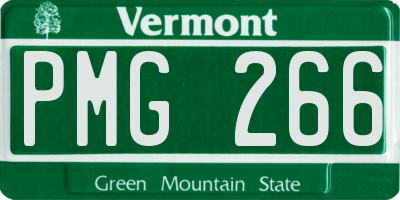 VT license plate PMG266