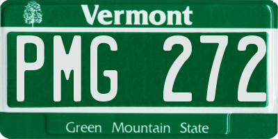 VT license plate PMG272