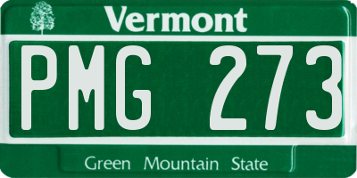 VT license plate PMG273