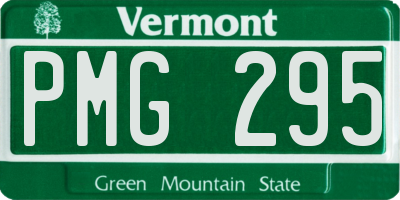 VT license plate PMG295