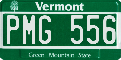VT license plate PMG556