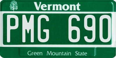 VT license plate PMG690