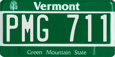 VT license plate PMG711