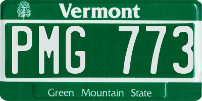 VT license plate PMG773