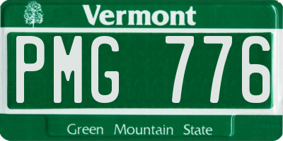 VT license plate PMG776