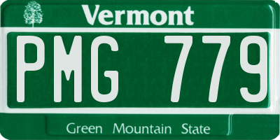 VT license plate PMG779