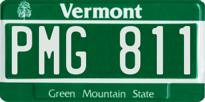 VT license plate PMG811