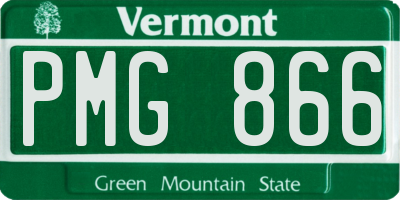 VT license plate PMG866