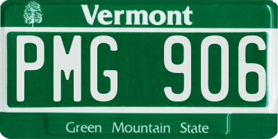 VT license plate PMG906