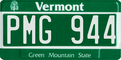 VT license plate PMG944