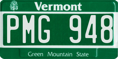 VT license plate PMG948