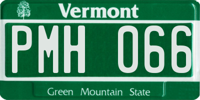 VT license plate PMH066