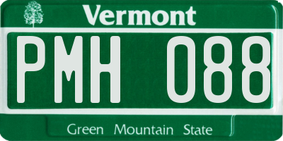 VT license plate PMH088