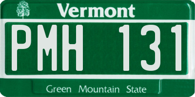 VT license plate PMH131
