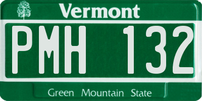 VT license plate PMH132