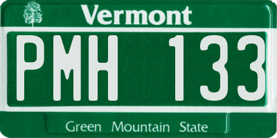 VT license plate PMH133