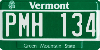 VT license plate PMH134