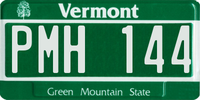 VT license plate PMH144