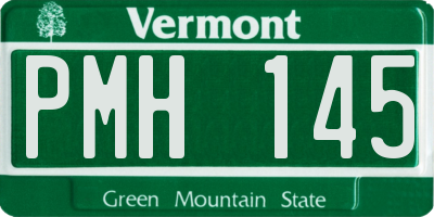 VT license plate PMH145
