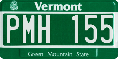 VT license plate PMH155
