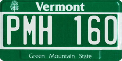 VT license plate PMH160