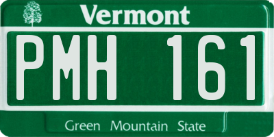 VT license plate PMH161