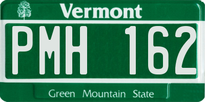 VT license plate PMH162