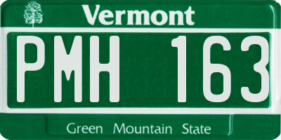 VT license plate PMH163