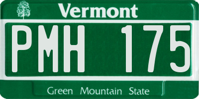 VT license plate PMH175