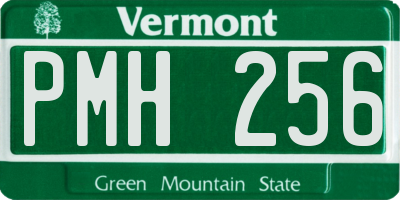 VT license plate PMH256