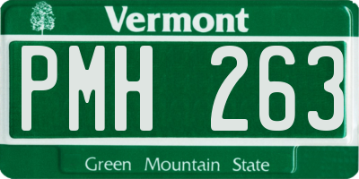 VT license plate PMH263