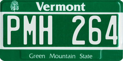 VT license plate PMH264