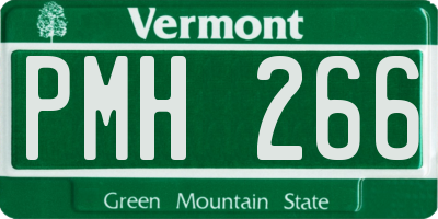 VT license plate PMH266