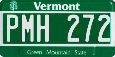 VT license plate PMH272