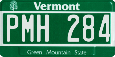 VT license plate PMH284