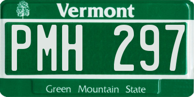 VT license plate PMH297