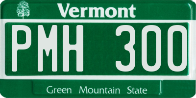 VT license plate PMH300