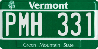 VT license plate PMH331