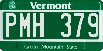 VT license plate PMH379