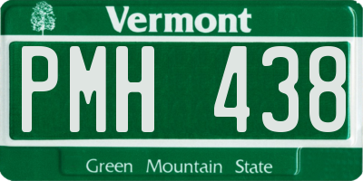 VT license plate PMH438