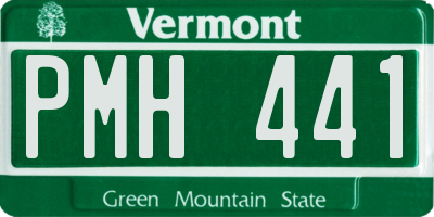 VT license plate PMH441