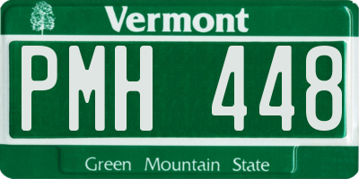 VT license plate PMH448